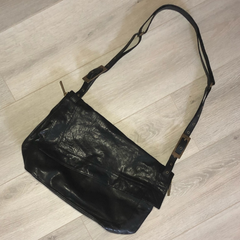 Kooba Soft Leather Expandable Shoulder Xbody Bag